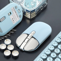 Souris sans fil Bluetooth OEM ODM ergonomique, double mode, rechargeable, avec éclairage LED, 5 boutons, suivi optique