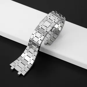 Hochwertiges Luxusuhrzubehör Stahluhrband 316L Edelstahl-Uhrarmband 26mm für AP 15400 15500 Uhrenarmband