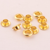 Oeillet rond et œillet en métal doré de 6mm pour accessoires de chaussures de vêtement de sac