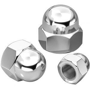 304 Stainless Steel Cap Nut M6 M8 M10 Fine Thread Decorative Concealing For Construction Industry - Product Image 1