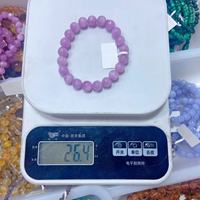 Perles rondes lisses en œil de chat de Kunzite de Madagascar de haute qualité en gros pour la fabrication de bijoux