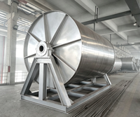 Mélangeur de poudre sèche industriel, mélangeur rotatif à vis pour poudre et granulés, haute capacité 8CBM, fonctionnement facile