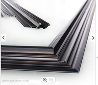 Écran de projection laser UST ALR Telon 90'' 16:9 avec cadre fin fixe, tissu en cristal noir, gain 0,8 pour home cinéma