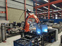 Nouveau bras robotisé industriel articulé à 6 axes QJAR pour soudage, certifié CE, haute performance, 220V, IP54, 3.4KVA, garantie 1 an, boîte de vitesses PLC