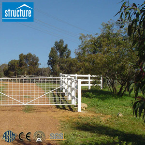 Ranch <span class=keywords><strong>Blanc</strong></span> Bovins Vinyle 3 Rails <span class=keywords><strong>PVC</strong></span> 3 Rails Cheval Prado Ferme Clôture Pôle - Product Image 3