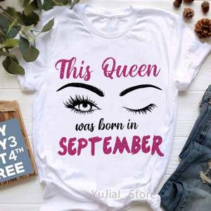 Venta al por mayor letra impresa divertida camiseta dibujos animados pestañas moda verano señora Top lindo patrón mujeres barato más tamaño chica <span class=keywords><strong>camisetas</strong></span> - Product Image 5