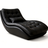 Fauteuil inclinable individuel minimaliste italien, design haut de gamme, pour salon et bureau à domicile, chaise longue capitonnée, canapé paresseux