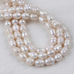 Perlas de Agua Dulce Naturales en Forma de Arroz de 3-13 mm, Perlas Sueltas con Hilo, Blancas y Rosas, Hermosa Cadena de Perlas de Arroz - Product Image 4