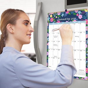 <span class=keywords><strong>Calendrier</strong></span> de bureau et mural personnalisé en papier couleur, 18 mois, avec horloge, planificateur promotionnel - Product Image 4