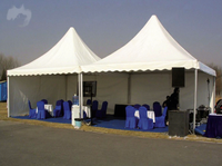 Tente de réception de luxe arabe à toit surélevé 3x3m 6x6m 8x8m pour événements à vendre