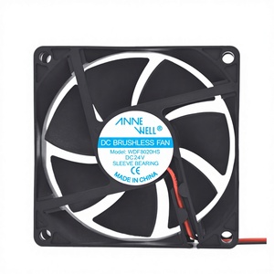 Ventilateur axial à roulement à manchon DC 24V 8020 à fonctionnement silencieux et performance stable, contrôle de vitesse PWM pour accessoires CVC et fours - Product Image 1