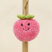 Creatieve Gesimuleerde Fruit Knuffel Hanger Op Maat Zachte Sleutelhangers Knuffels Pp Katoenen Vulling Mesh Voering Promotie Cadeau