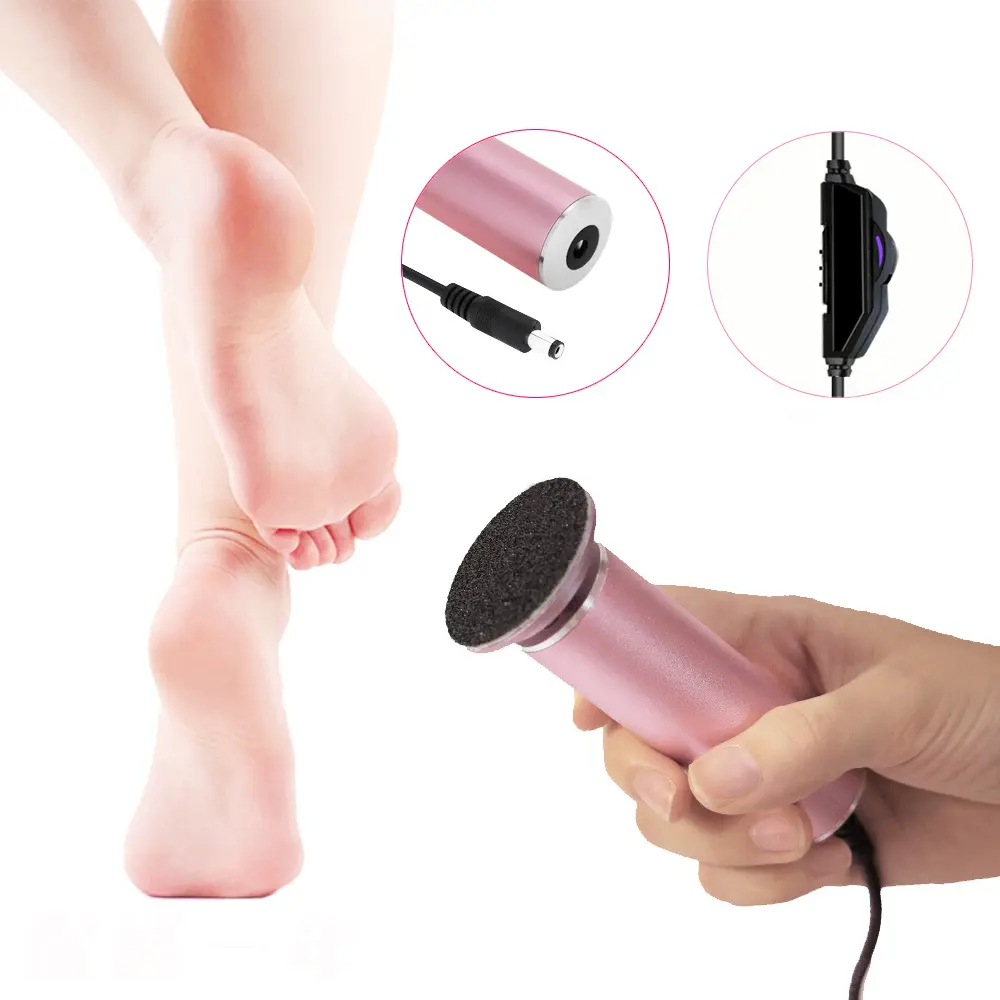 Professionnel usage domestique soins des pieds électrique en acier inoxydable pédicure ongles cuticule dissolvant lime à ongles ensemble de perceuse à ongles