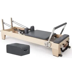 Yoga Body Building Gym Home Fitness Machine Custom Equipment Maple Wood Pilates Reformer