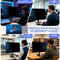 Hoogwaardig monitor 2-weg privacyfilter anti-spionagefolie voor HP 27 inch 16:9 anti-blauw licht privacy screenprotector