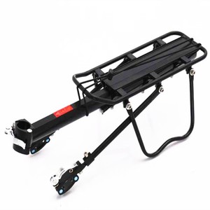 แร็คจักรยานอะลูมิเนียมอัลลอยด์แบบติดตั้งท้ายรถ สีดำ รุ่น Q-150 สำหรับจักรยานเสือภูเขา อุปกรณ์เสริมสำหรับจักรยาน - Product Image 1