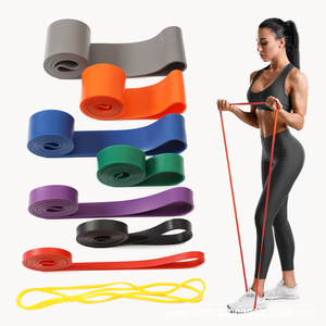 Bande de résistance Hongbo Sports en TPE, ensemble multicolores pour la remise en forme à domicile, le yoga et les exercices d'étirement - Product Image 1