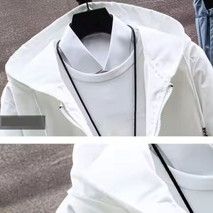 Di alta qualità da uomo multicolore manica lunga oversize felpe con cappuccio Set di pantaloni Casual Fitness Outdoor Set abbigliamento sportivo da uomo - Product Image 6