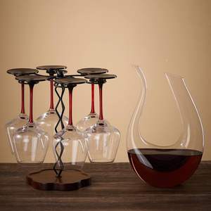 Support à verres rotatif en bois massif motif fleur de prunier, design moderne, durable, pour bar à domicile et événements festifs - Product Image 5