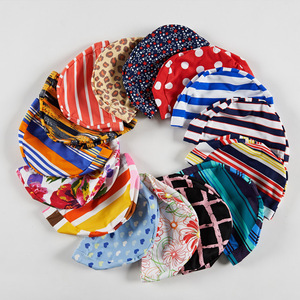 Bonnet de bain uni en nylon élastique unisexe - Product Image 3