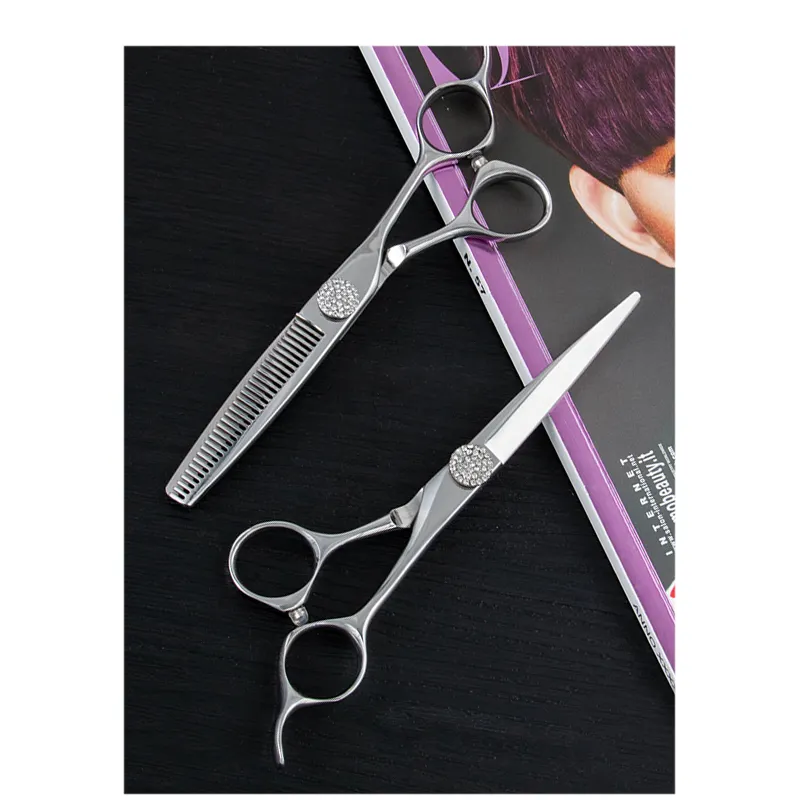 fashion design professional hair scissors beauty shears 6.0 inch hair shears left handed barber scissors for beauty