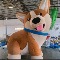 Modèle de chien gonflable géant durable sur mesure pour l'extérieur, fabrication OEM en Chine, vente directe d'usine