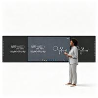 Tableau blanc interactif numérique EIBOARD 162 pouces 4K LED IR à écran tactile multipoint pour centre de conférence gouvernemental