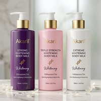 Akaril 500ml Lait Corporel Éclaircissant Naturel, Hydratant et Nourrissant, Parfum Frais, Pour Peaux Noires, Effet Éclaircissant Rapide