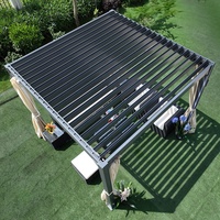 Pergola bioclimatique moderne extérieure personnalisée en aluminium à lames orientables 3x3 3x4 4x4 6x4 M