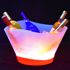 Alta calidad 12L grande recargable champán cubo <span class=keywords><strong>de</strong></span> hielo forma <span class=keywords><strong>de</strong></span> barco Led lujo intermitente cubos <span class=keywords><strong>de</strong></span> hielo <span class=keywords><strong>de</strong></span> plástico para San <span class=keywords><strong>Diego</strong></span> Boston - Product Image 1