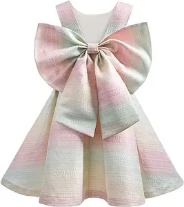 Bereit zu versenden Fancy Frock Infant Princess Baby Girl Erstes Geburtstags kleid 1 Jahr Baby Baumwoll kittel 4 bis 5 Jahre