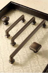 Hot Sale Solid Brass Cabinet <strong>Door</strong> Handles Black Gold Coffee Antique Kitchen Cupboard Handles and <strong>Knobs</strong> - Product Image 6
