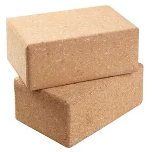 High Quality Cork Yoga Block Fashionable Yoga Cork Block Safety Cheap Wholesale Yoga Block