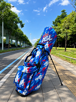 Sac de golf ASL entièrement personnalisé avec 14 séparateurs, en cuir PU imperméable, léger, avec logo personnalisé, pour hommes et femmes, faible MOQ