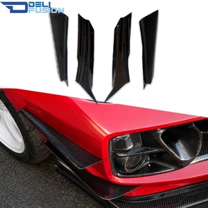 Pour Subaru Impreza WRX STI S4 VAB VAF 2018-2021, kit carrosserie aileron avant en fibre de carbone style APR, séparateur de pare-chocs avant, ailerons aérodynamiques - Product Image 1
