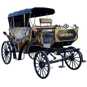 Double-row Electric Sightseeing Carriage Black Top Quality Custom-made Wedding Carriage Sells Well - Product Image 1