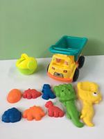 Jouets de plage multifonctionnels en plastique durable, 10 pièces, style estival pour enfants, outils de creusement de sable d'extérieur avec moule