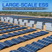 Système de stockage hors réseau personnalisé, directement de l'usine, 12,4-311 kW, station d'énergie solaire mobile pliable