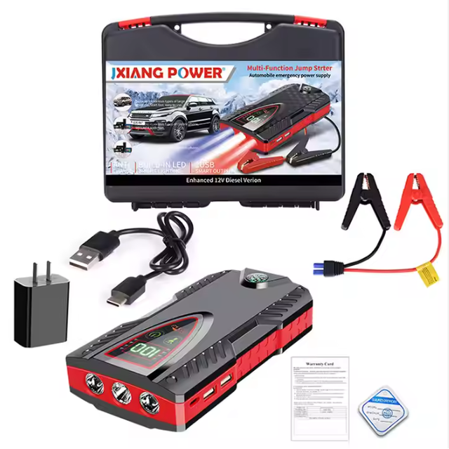 1200A High Power Car Jump Starter Power Bank / Multi-Function Portable 12V Lithium Battery Car Jump Starter