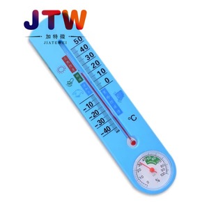 JTW Indoor Temperature Humidity Meter <b>Plastic</b> Scale Thermometer Model 337 Wall Mount With <b>Hook</b> - Product Image 1