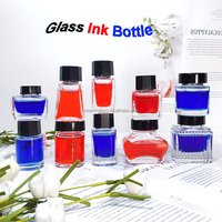 Encreur en verre vintage 15ml 20ml 60ml avec porte-stylo et plume à tremper, design élégant style ancien monde
