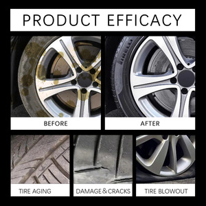 Homonth 120ml Pembersih Busa Ban Tahan Air Set Spons Pembersih Pemoles Perbaikan Lapisan Ban Tahan Air Anti Debu - Product Image 4