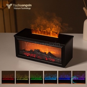 Máquina de aromaterapia con efecto de llama de chimenea, humidificador automático con pulverizador, máquina de fragancia ultrasónica con aceites esenciales, fragancia de volcán - Product Image 3