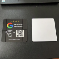 Support d'affichage personnalisé avec code QR, puce NFC, carte PVC sans contact, carte de membre, carte cadeau Google Play, support de lecture par balayage
