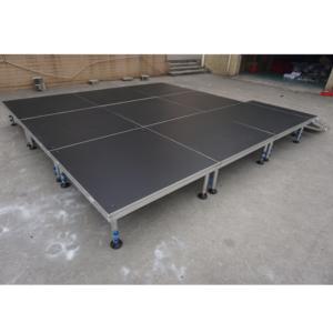 Escenario Portátil de Aluminio Moderno para Exteriores, Ajustable en Altura, Fácil de Montar, para Espectáculos y Eventos - Product Image 5