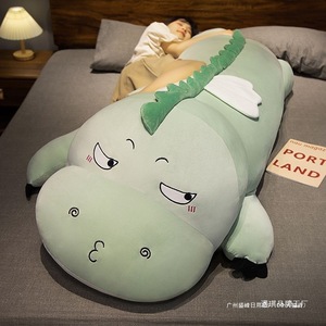 Almohada de dinosaurio de peluche para niñas, juguete para abrazar, de 5 a 7 años, relleno de esponja suave, regalo para la mesita de noche - Product Image 3