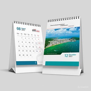 Custom Logo 365 Days Reusable Desktop Calendar Organizer Year-Round Office Desk Display Convenience Wholesale Factory Direct - Product Image 1