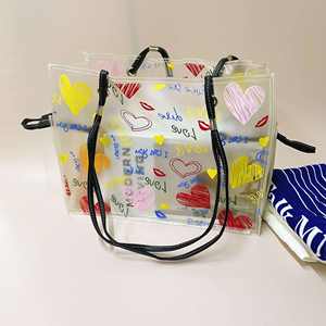 15 "Nuevo diseño PVC 2 piezas conjunto solo hombro bandolera esmerilado 2 colores bolso de mano señoras bolso para mujer - Product Image 5