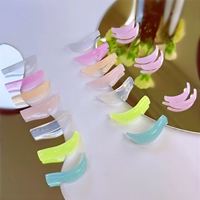 Boucliers auto-adhésifs de levage de cils Coussin de levage de cils sans colle 9 tailles Katya Vinog Shield No Glue Roller L Curl Silicone Perm Rods