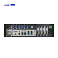 Komputer Kontrol Industri 2U Wall Mount, Casing PC Wall Mount, 2 LAN, 16 USB, 6 COM, 4 Slot Ekspansi Profil Rendah, IPC 6021